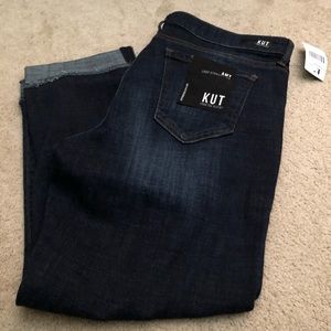 Kut Amy crop straight leg jeans